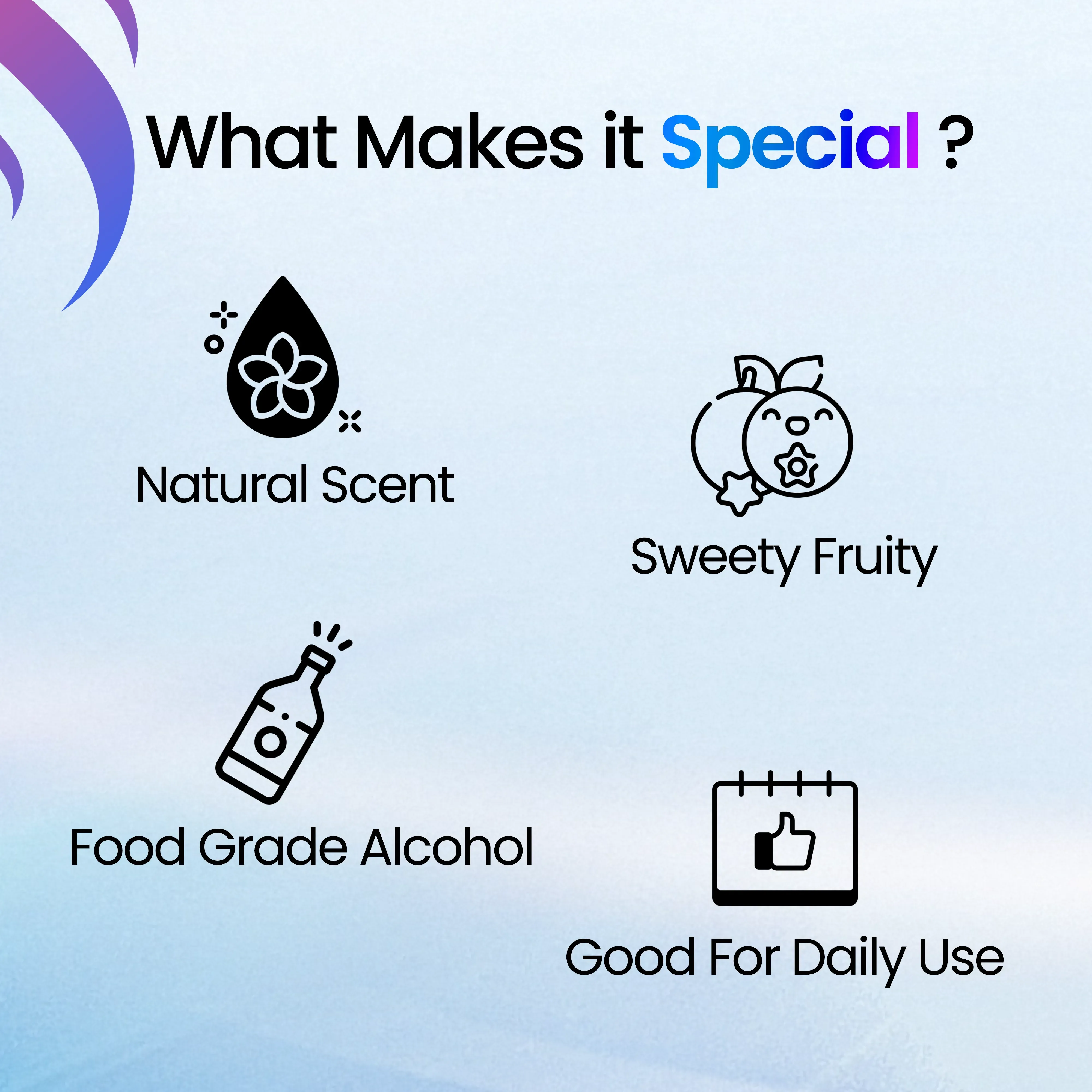 Natural fruity perfume